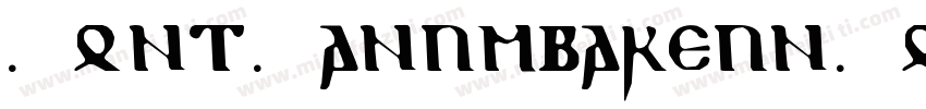 Font Nanumbareun Gothic字体转换